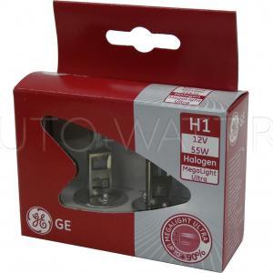 Лампа галогенная H1 - GE Megalight Ultra +90