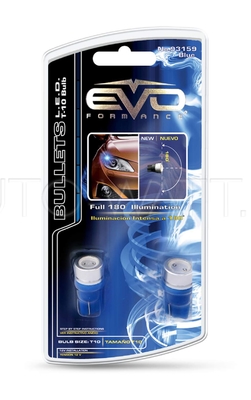 Светодиодная лампа W5W T10 – 1W EVO FORMANCE Синяя