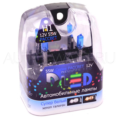 Газонаполненные лампы T10 W5W DLED Рассвет 6500K