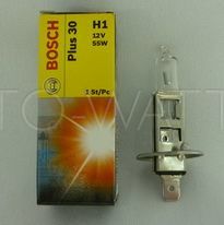Лампа галогенная H1 - Bosch Plus 30% 12V 56W