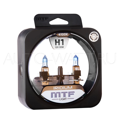 Лампа галогенная H1 - MTF Iridium 12V 55W 4100K