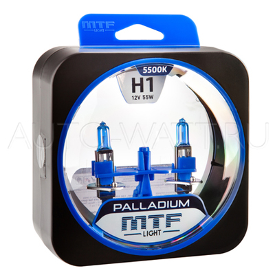 Лампа галогенная H1 - MTF Palladium 12V 55W 5500K