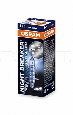 Лампа галогенная H1 - OSRAM Night Breaker Unlimited 12V 55W