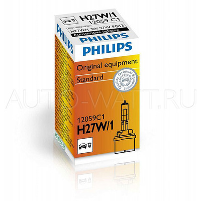 Лампа галогенная H27 880 - PHILIPS Standard 12V 27W 3000K