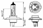 Лампа галогенная H4 - Bosch Xenon-Blue 12V 55/60W