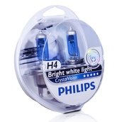 Лампа галогенная H4 - PHILIPS Crystal Vision 12V 60/55W 4300K Комплект
