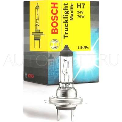 Лампа галогенная H7 - Bosch TruckLight 24V 70W