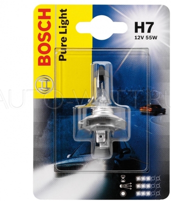 Лампа галогенная H7 - Bosch Pure 55W