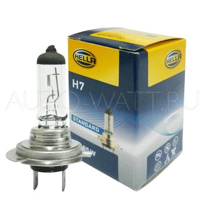 Лампа галогенная H7 - Hella 55W 12V