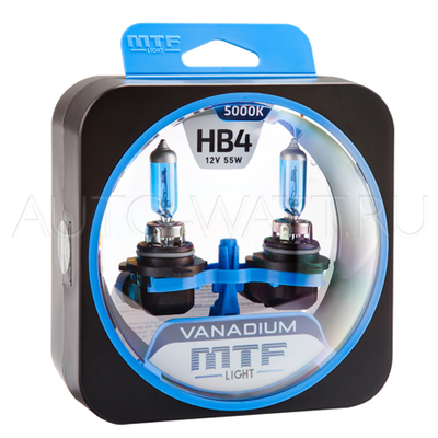 Лампа галогенная HB4 9006 - MTF Vanadium 12V 55W 5000K