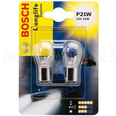 Лампа галогенная P21W 1156 - Bosch Pure Light 12V 21W