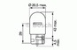 Лампа галогенная W21W 7440 - Bosch Pure Light 12V 21W