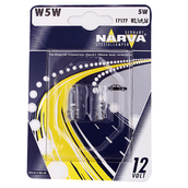 Лампа галогенная W5W T10 - NARVA 12V 5W