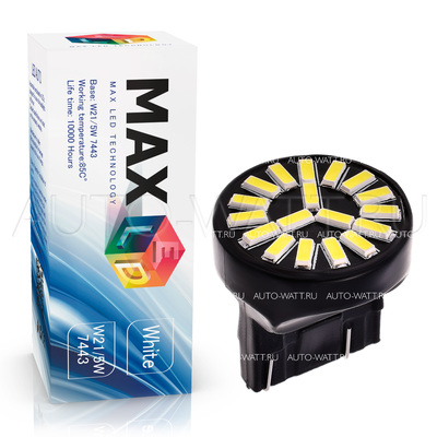 Светодиодная лампа W21/5W 7443 - Max-7014 3.6Вт