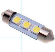 Светодиодная лампа C5W 36 мм - 3 SMD5050 0.72Вт Белая