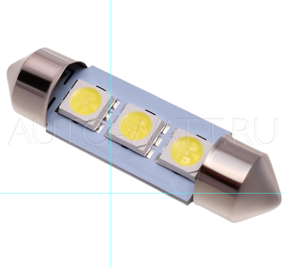 Светодиодная лампа C5W 36 мм - 3 SMD5050 0.72Вт Белая