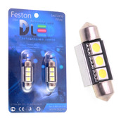 Светодиодная лампа C5W 36 мм - 3 SMD5050 Обманка 3Вт Белая