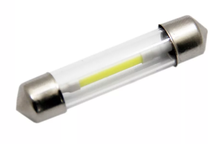 Светодиодная лампа C10W 41 мм - Max-COB 2Led + Колба 2Вт Белая