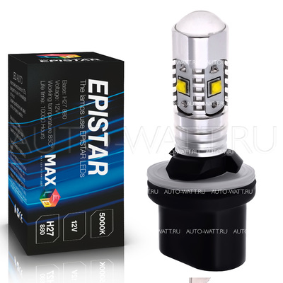 Светодиодная лампа H27 880 - 6 Epistar Линза 30Вт