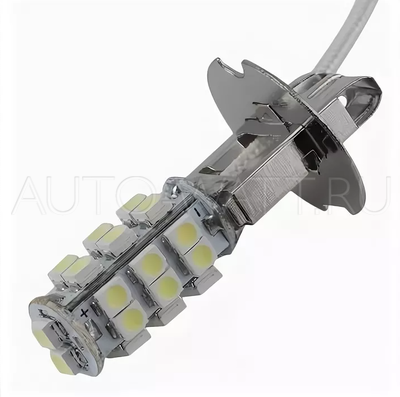 Светодиодная лампа H3 – 25 SMD3528 2Вт Белая (Уценка 1шт)