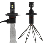 Светодиодные лампы H4 - 4 CREE Braid 45Вт (2шт)