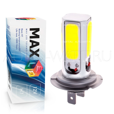 Светодиодная лампа H7 - Max-COB 4 Led 8Вт
