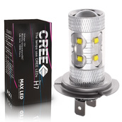 Светодиодная лампа H7 - 10 CREE Линза 50Вт