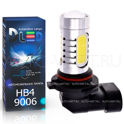 Светодиодная лампа HB4 9006 - 5 High-Power Линза 7.5Вт