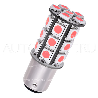 Светодиодная лампа P21/5W 1157 - 27 SMD5050 6.48Вт Красная