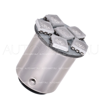 Светодиодная лампа P21/5W 1157 - 6 SMD5050 Compact 1.44Вт Красная