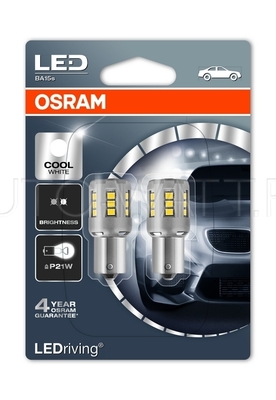 Светодиодная лампа P21W 1156 – LED Standart Cool White 2W 6000K Белые