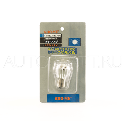 Светодиодная лампа P21W 1156 - SHO-ME 1156 - 3SMD - 3W Белая