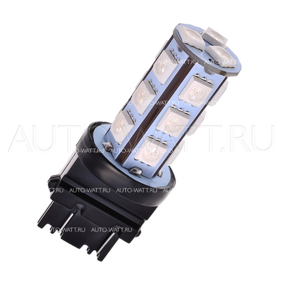 Светодиодная лампа P27/7W 3157 - 18 SMD5050 4.32Вт Жёлтая