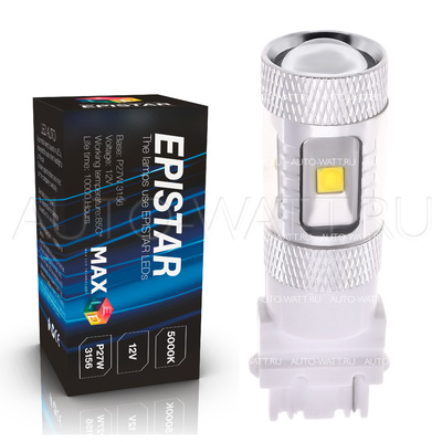 Светодиодная лампа P27/7W 3157 - 6 Epistar Линза 30Вт