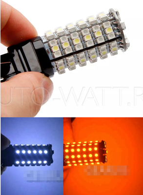 Светодиодная лампа P27/7W 3157 - 120 SMD3528 8.4Вт Белый-Жёлтый