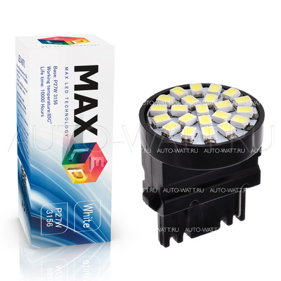Светодиодная лампа P27W 3156 - Max-2820 2.5Вт Белая