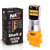 Светодиодная лампа PY27W 3156 - NAX Shaft LG 15ВТ Жёлтая