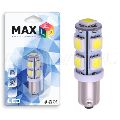 Светодиодная лампа T4W BA9S - 9 SMD5050 2.16Вт Белая