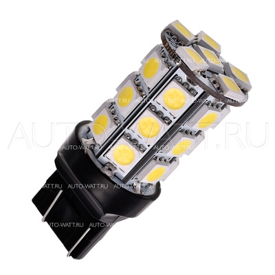 Светодиодная лампа W21/5W 7443 - 27 SMD5050 6.48Вт Красная