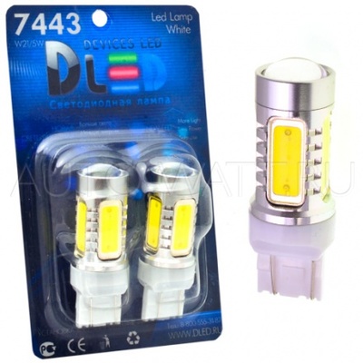 Светодиодная лампа W21W 7440 - 5 High-Power 7.5Вт Белая