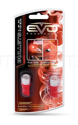 Светодиодная лампа W5W T10 – 1W EVO FORMANCE Красная