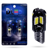 Светодиодная лампа W5W T10 – 8 SMD5630 + Обманка 4Вт Белая