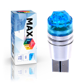 Светодиодная лампа W5W T10 – Max-Cristal 3Вт Голубой