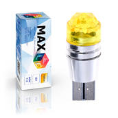 Светодиодная лампа WY5W T10 – Max-Cristal 3Вт Жёлтая