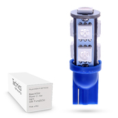 Светодиодная лампа W5W T10 – 9 SMD5050 2.16Вт Синяя