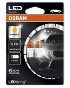 Светодиодная лампа W5W T10 – OSRAM LED Premium Amber 1W 1500K Белая