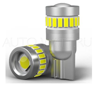 Светодиодные лампы W5W T10 – NAX Shaft LG Линза 10Вт Белые (2шт)